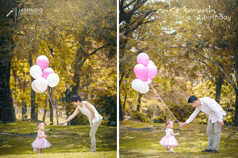 PINK & WHITE | CAKE SMASH 1st BIRTHDAY | JasStudio Photography